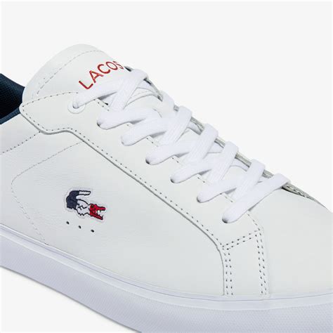 lacoste men's powercourt leather sneakers